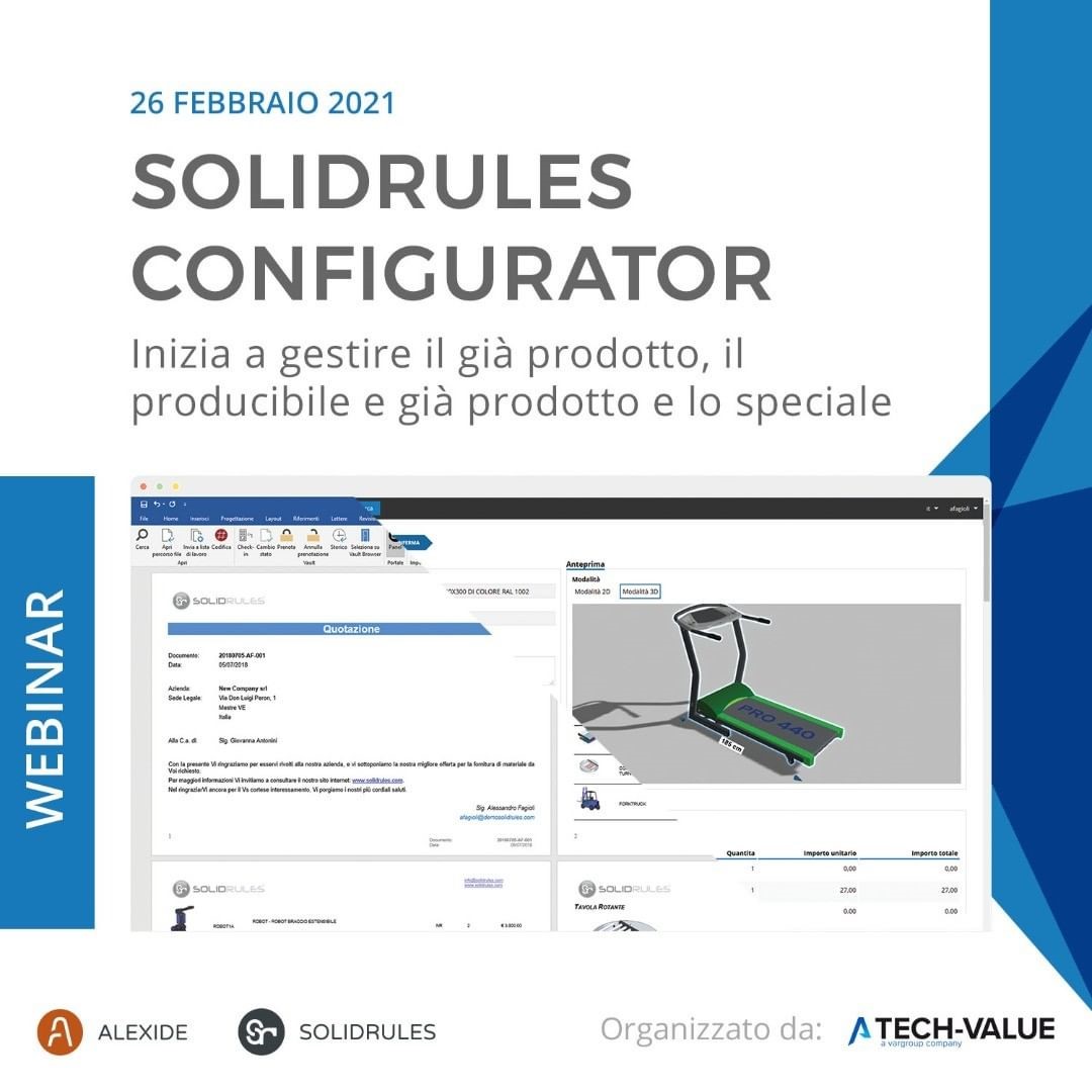 Webinar SolidRules Configurator