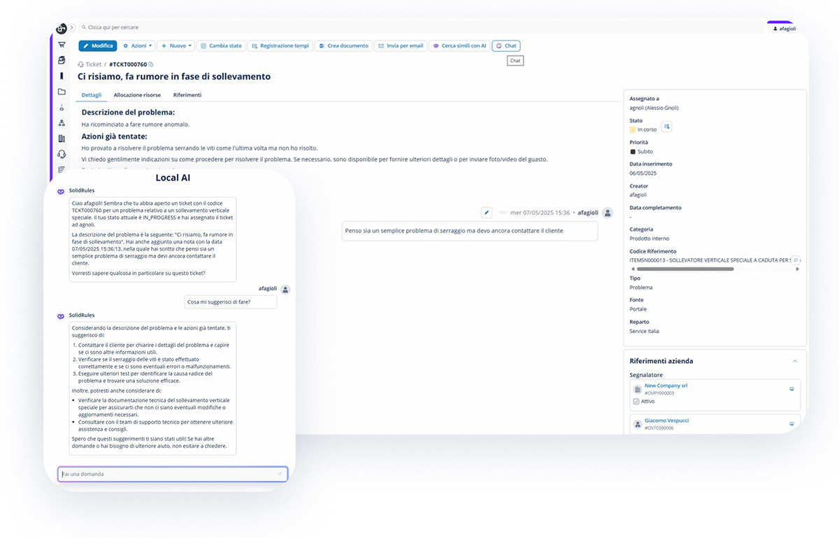 Analisi e riassunto dei documenti tramite chat